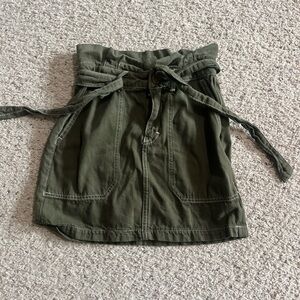 Free People Forest Green Mini Skirt